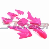 STONEDER Pink Plastic Fairing Body Cover Kits For Plsatic Fairing Body Kits For Honda XR50 CRF50 Chinese Pit Dirt Bike 50cc 70cc 90cc 110cc 125cc 150cc 160cc Kayo Taotao SDG