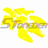 STONEDER Yellow Plastic Fairing Body Kits For Honda CRF50 XR50 Chinese Pit Dirt Bike 50cc 70cc 90cc 110cc 125cc 150cc 160cc