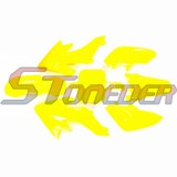 STONEDER Yellow Plastic Fairing Body Kits For Honda CRF50 XR50 Chinese Pit Dirt Bike 50cc 70cc 90cc 110cc 125cc 150cc 160cc