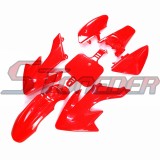 STONEDER Red Plastic Fairing Body Kits For Chinese Pit Dirt Bike Honda CRF50 SSR Thumpstar GPX Stomp YCF