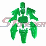 STONEDER Green Plastic Fairing Body Kits For 50cc 70cc 90cc 110cc 125cc 140cc 150cc 160cc Chinese Dirt Bike Honda XR50 CRF50