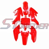 STONEDER Red Plastic Fairing Body Kits For Chinese Pit Dirt Bike Honda CRF50 SSR Thumpstar GPX Stomp YCF
