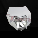 STONEDER White 12V 35W PP Plastic Head Light For Honda XR50 CRF50 Suzuki Kawasaki Pit Dirt Trail Bike Motorcycle Motocross