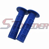 STONEDER Blue Soft Rubber Throttle Handle Grips For Honda CRF250R CRF250X CRF450R CR125 CR250 CR500 XR250 XR400 XR650 Pit Dirt Bike