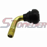 STONEDER PVR70 Tubeless Tire Valve Stems 90° Pull-In Auto For Scooter Moped Motorcycle ATV Quad Pit Dirt Bike