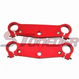 STONEDER Red Front Fork Triple Tree Clamps Plate For Chinese 2 Stroke 47cc 49cc Mini Moto Pocket Bike Cags Mx-3 GP-RSR