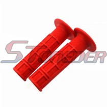 STONEDER Red Soft Rubber Throttle Handle Grips For Suzuki RM125 RM250 RMZ250 RMZ450 DR DRZ Kawasaki KX125 KX250 KX250F KX450F KLR Pit Dirt Bike