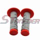 STONEDER Gray Red Throttle Handle Grips For Kayo Stomp Piranha DHZ GPX Pitster Pro SDG Braaap Taotao Coolster Roketa Lifan YX Chinese Pit Dirt Bike