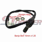 STONEDER Straight Head M10x1.25 Female Plug Motorcycle Hydraulic Brake Light Switch For Yamaha WR250F WR450F WR426F WR450