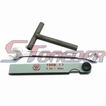 STONEDER 0.02-1mm Metric Filler Feeler Measure Gauge Tool 9mm Spaner Wrench Valve Screw Socket Repair