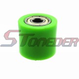 STONEDER 8mm Green Chain Roller Pulley Tensioner For Chinese Pit Dirt Trail Bike ATV Quad 4 Wheeler 50cc 70cc 90cc 110cc 125cc 140cc 150cc 160cc