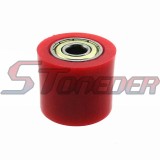 STONEDER Red 8mm Chain Roller Pulley Tensioner For Dirt Motor Pit Bike Motorcycle Motocross