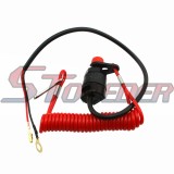 STONEDER Safety Tether Lanyard Kill Stop Switch For Outboard Motor Boat Jet Ski