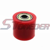 STONEDER Red 8mm Chain Roller Pulley Tensioner For Dirt Motor Pit Bike Motorcycle Motocross