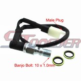 STONEDER Male Plug Banjo Bolt 10 x 1.0mm Motorcycle Hydraulic Brake Light Switch