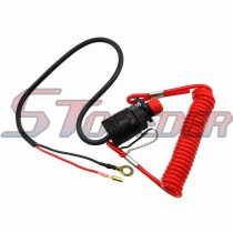 STONEDER Safety Tether Lanyard Kill Stop Switch For Outboard Motor Boat Jet Ski