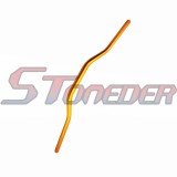 STONEDER Gold Aluminum 1 1/8'' 28mm Fat Handlebar + Square Bar Pad Cushion For Pit Dirt Motor Bike MX Motocross Motorcycle ATV Quad 4 Wheeler
