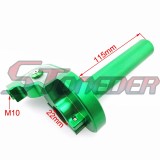 STONEDER Green CNC Alloy Twist Throttle Cable Handle Assembly For Pit Dirt Trail Bike Motorcycle XR50 CRF50 KLX110 YCF Pro Thumpstar