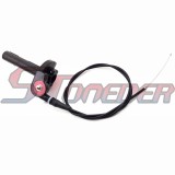 STONEDER 1/4 Turn Twist Throttle Cable Handle Assembly For CRF XR 50 70 KLX110 SSR Thumpstar Chinese Pit Dirt Motor Bike