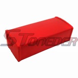 STONEDER Red Aluminum 1 1/8'' 28mm Fat Handlebar + Square Bar Pad Cushion For Pit Dirt Motor Bike MX Motocross Motorcycle ATV Quad 4 Wheeler