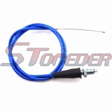 STONEDER Blue Alloy Twist Throttle Cable Handle Assembly For XR50 CRF50 KLX110 TTR SSR Pro Thumpstar Motocross Pit Dirt Trail Bike