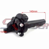 STONEDER 1/4 Turn Twist Throttle Cable Handle Assembly For CRF XR 50 70 KLX110 SSR Thumpstar Chinese Pit Dirt Motor Bike