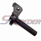 STONEDER 1/4 Turn CNC Alloy Black Twist Throttle Cable Handle Assembly For TTR XR CRF Pit Dirt Bike Motorcycle MX Motocross