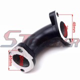 STONEDER Bkack 26mm Carb Manifold Intake Pipe + Gasket For Chinese 110cc 125cc 140cc Lifan YX Engine Pit Dirt Bike