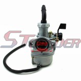 STONEDER 22mm Carburetor  + Yellow 38mm Air Filter For 110cc 125cc Engine Chinese ATV Quad Go Kart Off Road Pit Pro Dirt Trail Bike Buggy