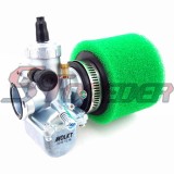 STONEDER Molkt 26mm Carburetor Carb + 45mm Green Air Filter For 140cc 150cc 160cc Engine SSR Thumpstar CRF70 YX Chinese Pit Dirt Bike Motorcycle Motocross