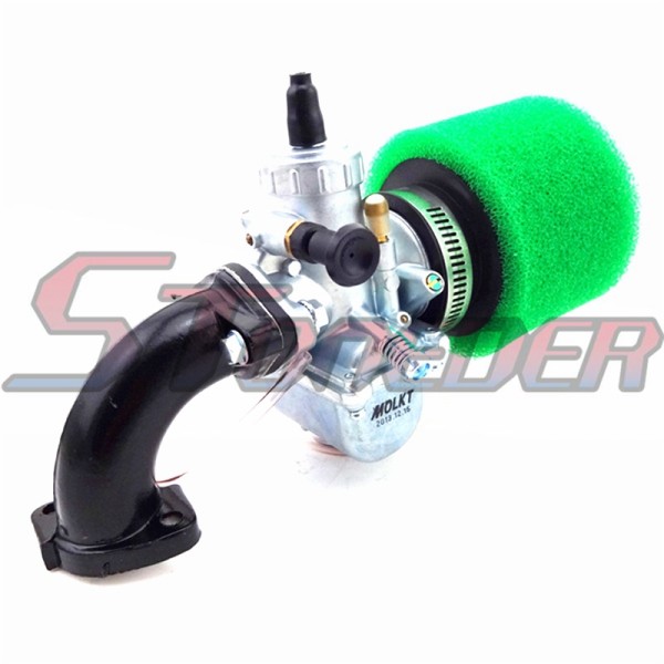 STONEDER 26mm Molkt Carburetor Carb + 45mm Air Filter + Mainfold Intake Pipe For Lifan YX 125cc 140cc 150cc Engine Chinese Pit Dirt Bike SSR