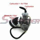 STONEDER High Performance KeiHin 20mm Carburetor + 35mm Air Filter For 50cc 70cc 90cc 110cc Pit Dirt Motor Trail Bike Honda XR75 XR80 XR80R XL75 XL80