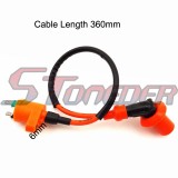 STONEDER Racing Ignition Coil + A7TC Spark Plug + 5 Pin AC CDI Box For 50cc 70cc 90cc 110cc 125cc 140cc 150cc 160cc XR50 CRF50 Chinese Pit Dirt Bike Spree SYM DD50 Dio Elite SB SA 50 Scooter Moped