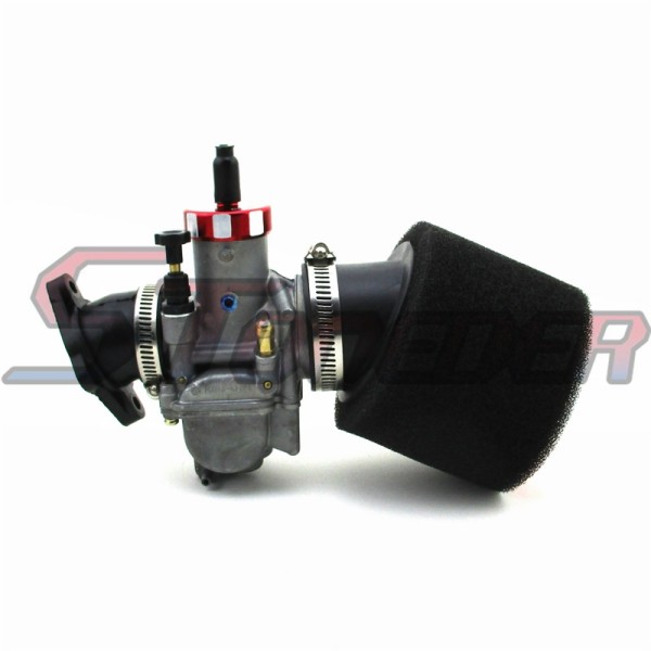 STONEDER 28mm Racing Carburetor Keinhin PE28 Carb + Manifold Intake Pipe + 48mm Air Filter For 200cc 250cc Engine Pit Dirt Cross Motor Bike Motorcycle