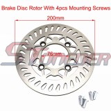 STONEDER 200mm Brake Disc Disk Rotor For Chinese 50cc 110cc 125cc 140cc 150cc 160cc SDG Wheel Pit Dirt Bike CRF50 SSR Pitster Pro Coolster Kayo