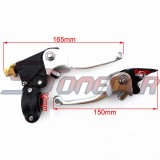 STONEDER Silver Front Hydraulic Brake Master Cylinder Clutch Lever For 50cc 70cc 90cc 110cc 125cc 140cc 150cc 160cc 190cc 200cc 250cc Chinese Pit Dirt Bike Thumpstar GPX