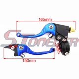 STONEDER Blue Front Hydraulic Brake Master Cylinder Clutch Lever For SSR Taotao 50cc 70cc 90cc 110cc 125cc 140cc 150cc 160cc 190cc 200cc 250cc Chinese Pit Dirt Bike