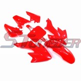 STONEDER Red Plastic Fairing Body Fender Body Kits + Mounting Screws For Honda XR50 CRF50 Chinese Pit Dirt Trail Motor Bike 50cc 70cc 90cc 110cc 125cc 150cc 160cc Apollo Kayo