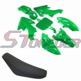 STONEDER Plastic Fairing Body Kits + Tall Foam Seat For Honda CRF50 XR50 Chinese Pit Dirt Motor Trail Bike 50cc 70cc 90cc 110cc 125cc 140cc 150cc 160cc SSR YCF Thumpstar SDG