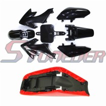 STONEDER Plastic Fairing Body Kits + Tall Foam Seat For Honda CRF50 XR50 Chinese Pit Dirt Trail Bike Coolster Roketa Lifan YX YCF 50cc 70cc 90cc 110cc 125cc 140cc 150cc 160cc