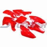 STONEDER Red 11mm Folding Aluminum Gear Shifter Lever + Plastic Fairing Body Cover Kits For Honda CRF50 XR50 50cc 70cc 90cc 110cc 125cc 140cc 150cc 160cc Chinese Pit Dirt Bike DHZ Pitster Pro
