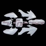 STONEDER White Plastic Fairing Fender Body Kits + Mounting Screws + Fuel Tank + Vent Valve For XR50 CRF50 Chinese Pit Dirt Trail Bike GPX Pitster Pro SDG 50cc 70cc 90cc 110cc 125cc 140cc 150cc 160cc