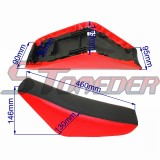STONEDER Plastic Fairing Body Kits + Tall Foam Seat For Honda CRF50 XR50 Chinese Pit Dirt Motor Trail Bike Stomp Piranha DHZ 50cc 70cc 90cc 110cc 125cc 140cc 150cc 160cc