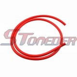 STONEDER Red Fuel Hose + Fuel Filter + Vent Valve + Fuel Tank For Honda XR50 CRF50 Chinese Pit Dirt Trail Motor Bike 50cc 70cc 90cc 110cc 125cc 140cc 150cc 160cc IMR Coolster SSR