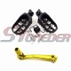 STONEDER Aluminum 11mm Folding Gear Shifter Lever + Footpegs For Chinese Dirt Pit Bike Motorcycle BSE Apollo Lifan YX 50cc 70cc 90cc 110cc 125cc 140cc 150cc 160cc