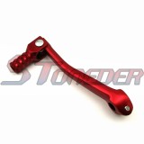 STONEDER Red Footpegs Foot Rest + 11mm Gear Shifter Lever For Chinese 50cc 70cc 90cc 110cc 125cc 140cc 150cc 160cc Pit Dirt Trail Bike Motorcycle Piranha DHZ Coolster
