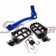 STONEDER Aluminum 11mm Folding Gear Shifter Lever + Footrest For 50cc 70cc 90cc 110cc 125cc 140cc 150cc 160cc Chinese Pit Dirt Bike Motorcycle Pitsterpro Stomp YCF IMR