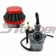 STONEDER PZ19 19mm Cable Choke Carburetor + 35mm Air Filter For 50cc 70cc 90cc 110cc Go Kart ATV Quad 4 Wheeler Buggy Dirt Pit Bike SSR YCF GPX Coolster