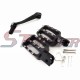 STONEDER Black Footpegs Foot Rest + 11mm Gear Shifter Lever For 50cc 70cc 90cc 110cc 125cc 140cc 150cc 160cc Chinese Pit Dirt Bike Motorcycle XR50 BSE Stomp