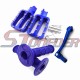 STONEDER Blue Footpegs Foot Rest + Throttle Handle Grips + 11mm Gear Shifter Lever For 50cc 70cc 90cc 110cc 125cc 140cc 150cc 160cc Chinese Pit Dirt Bike Motorcycle Atomik SSR Thumpstar